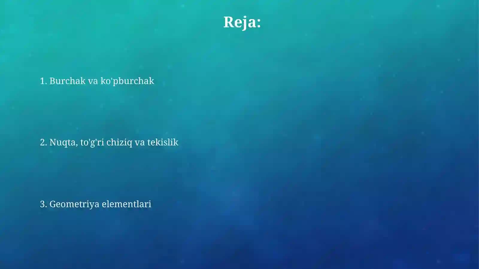 Geometriya Elementlari 2