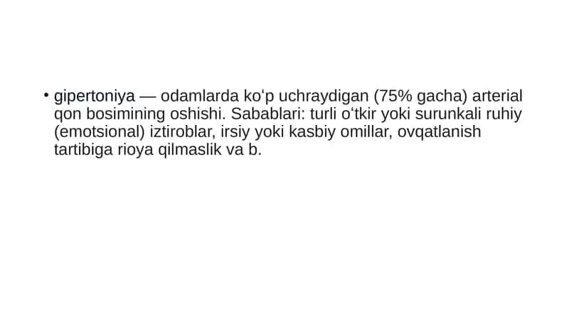 Gipotenziv vositalar. Gipertenziv vositalar 2