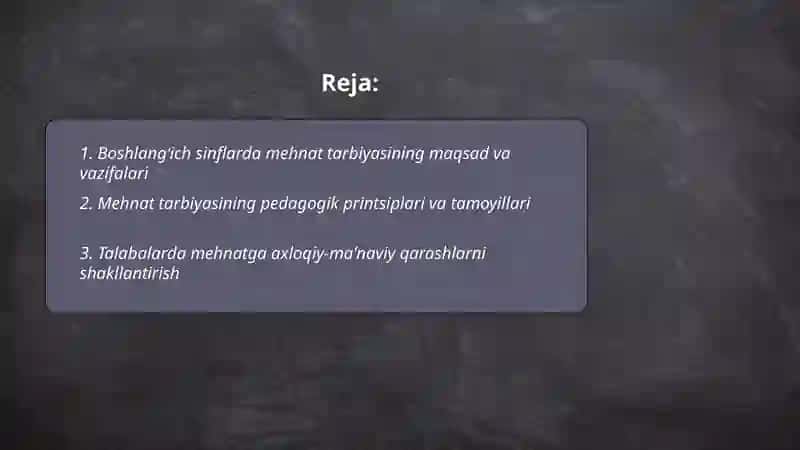 Boshlangʻich sinflarda mehnat tarbiyasi 2