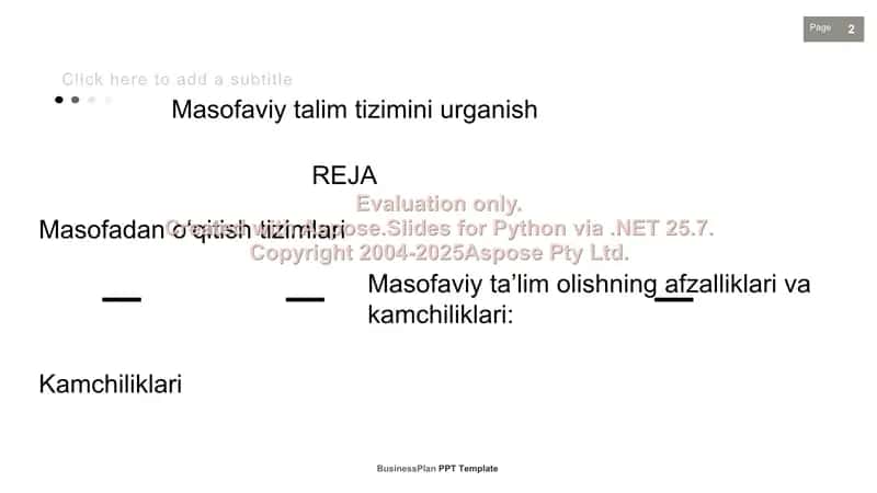 Masofaviy ta'lim tizimini o'rganish 2