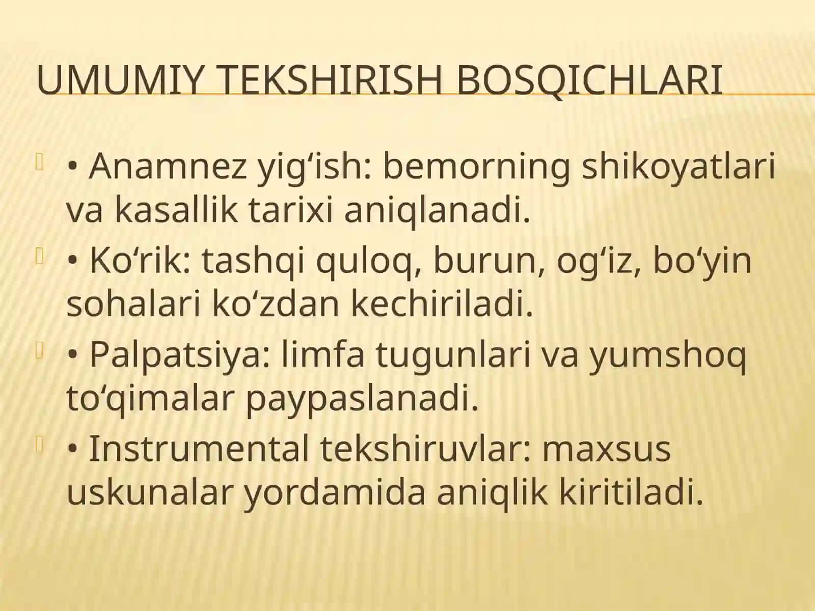 LOR a’zolarining zamonaviy tekshirish usullari 2