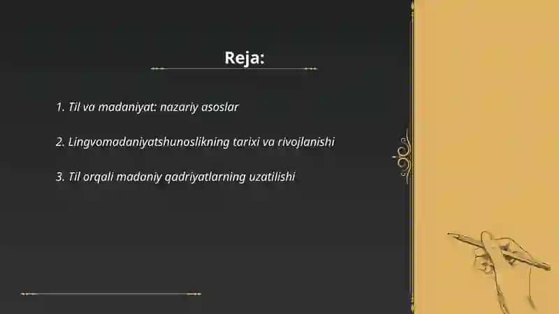 Til va madaniyat: nazariy asoslar 2