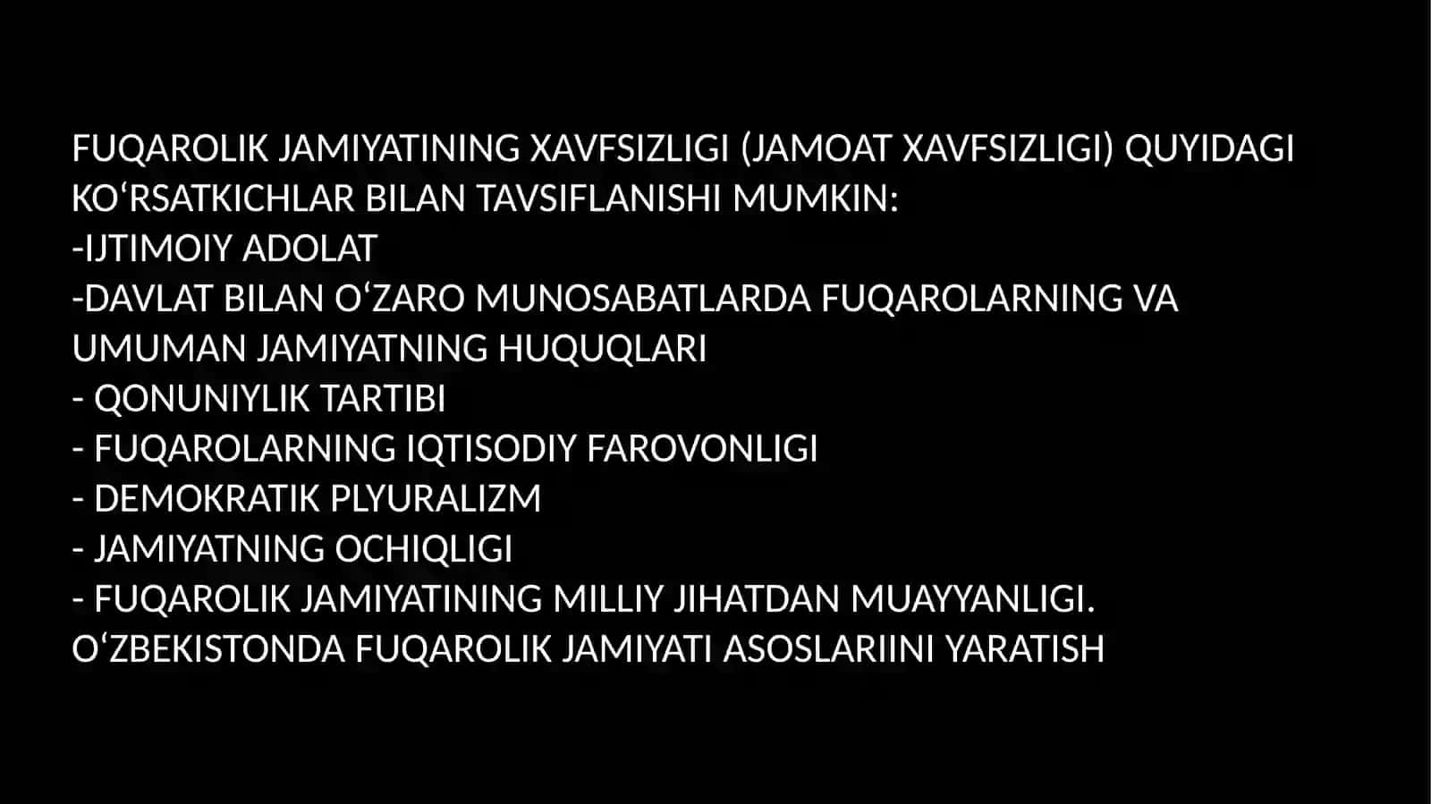 INSON XAVFSIZLIGI 3