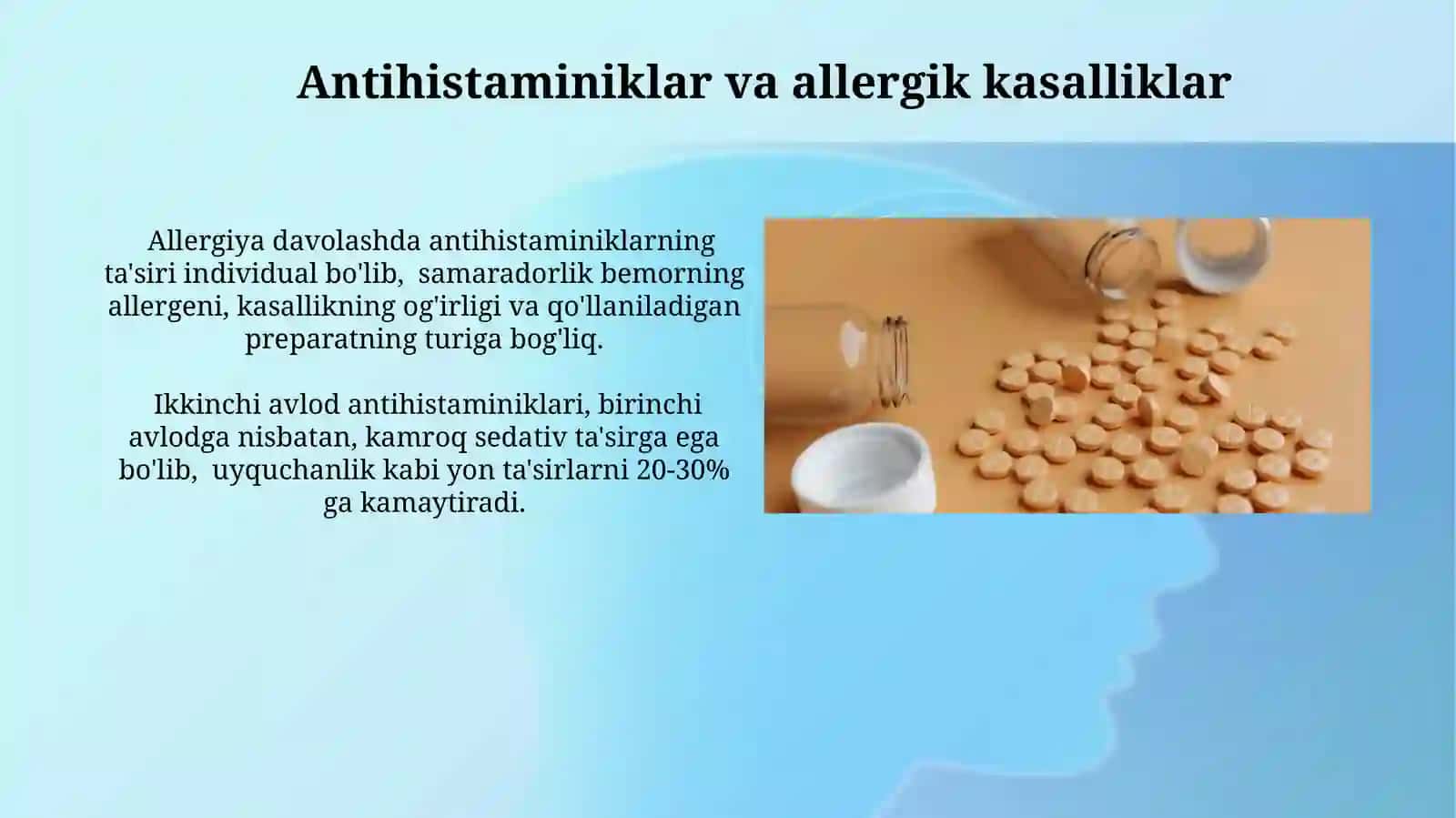 Antigistamin steroid va steroid-bo'lmagan vositalar 3