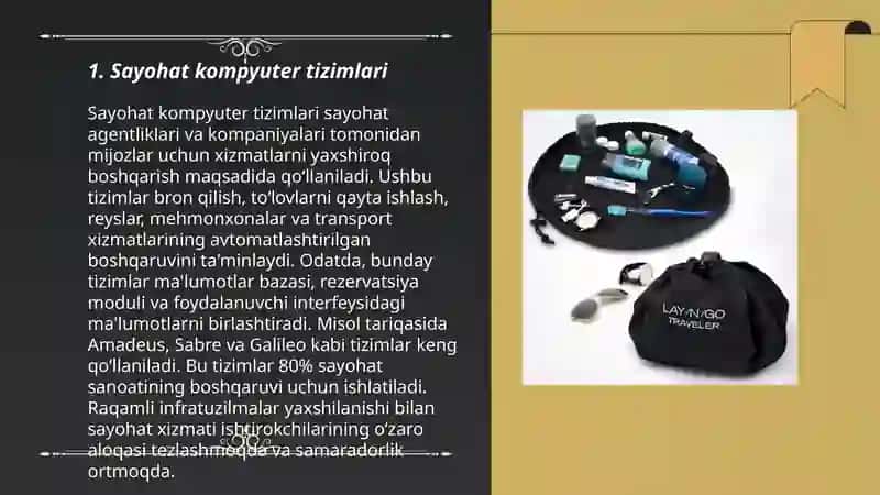 Sayohat kompyuter tizimlari 3