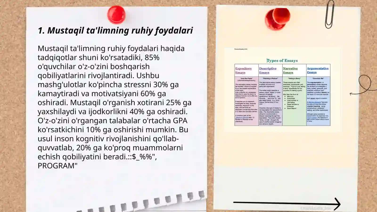 Mustaqil ta'limning ruhiy foydalari 3