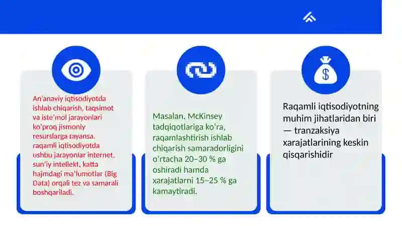 Raqamli iqtisodiyot va strategik yo'nalishlar 3