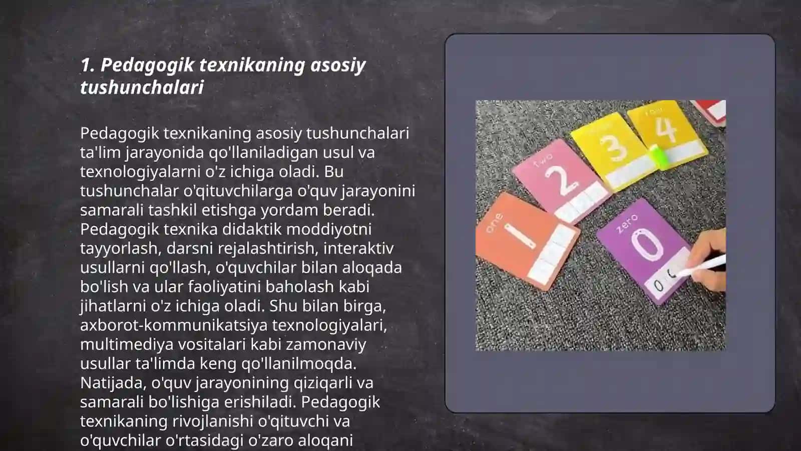 Pedagogik texnika haqida tushuncha 3