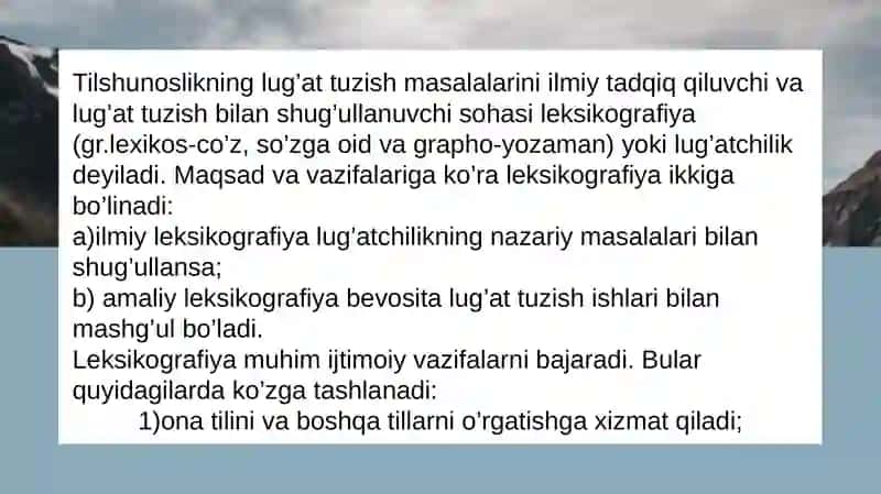 O'zbek leksikografiyasi va lug‘atchiligi 3