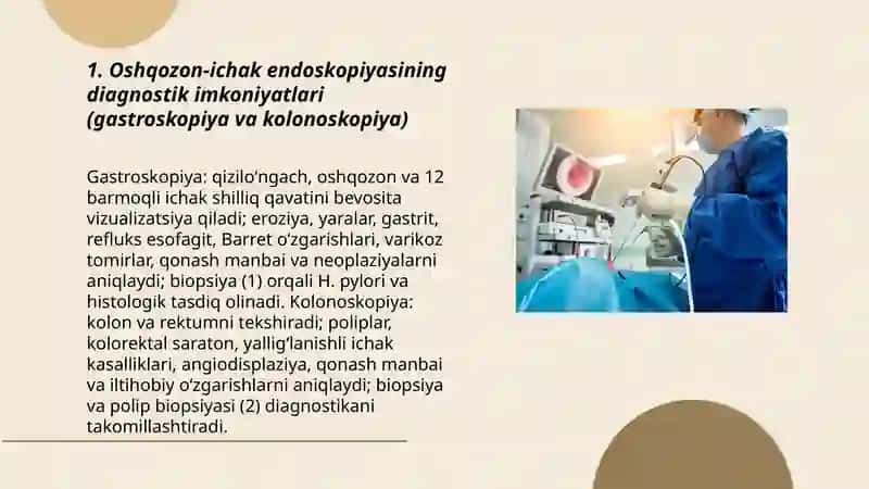 Tibbiyotda endoskopik usullarning qoʻllanilishi 3