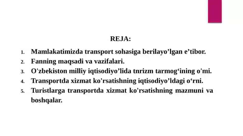 TURIZM TRANSPORTI VA DISTRIBYUTSIYASI 3
