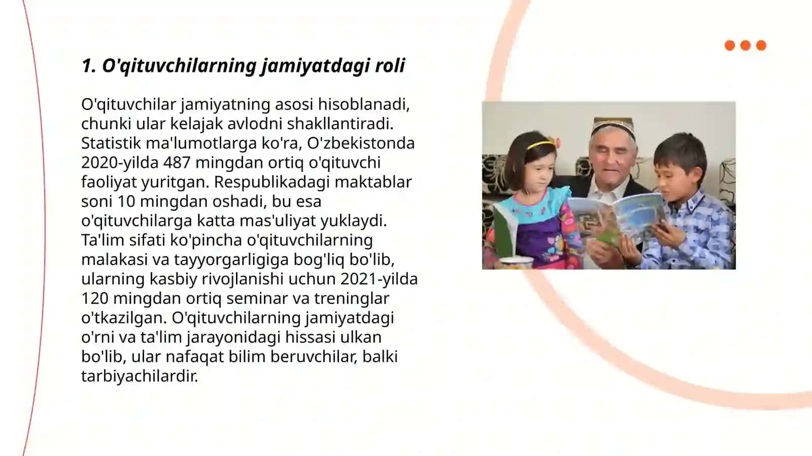 O'qituvchilarni ezozlash burchimiz 3