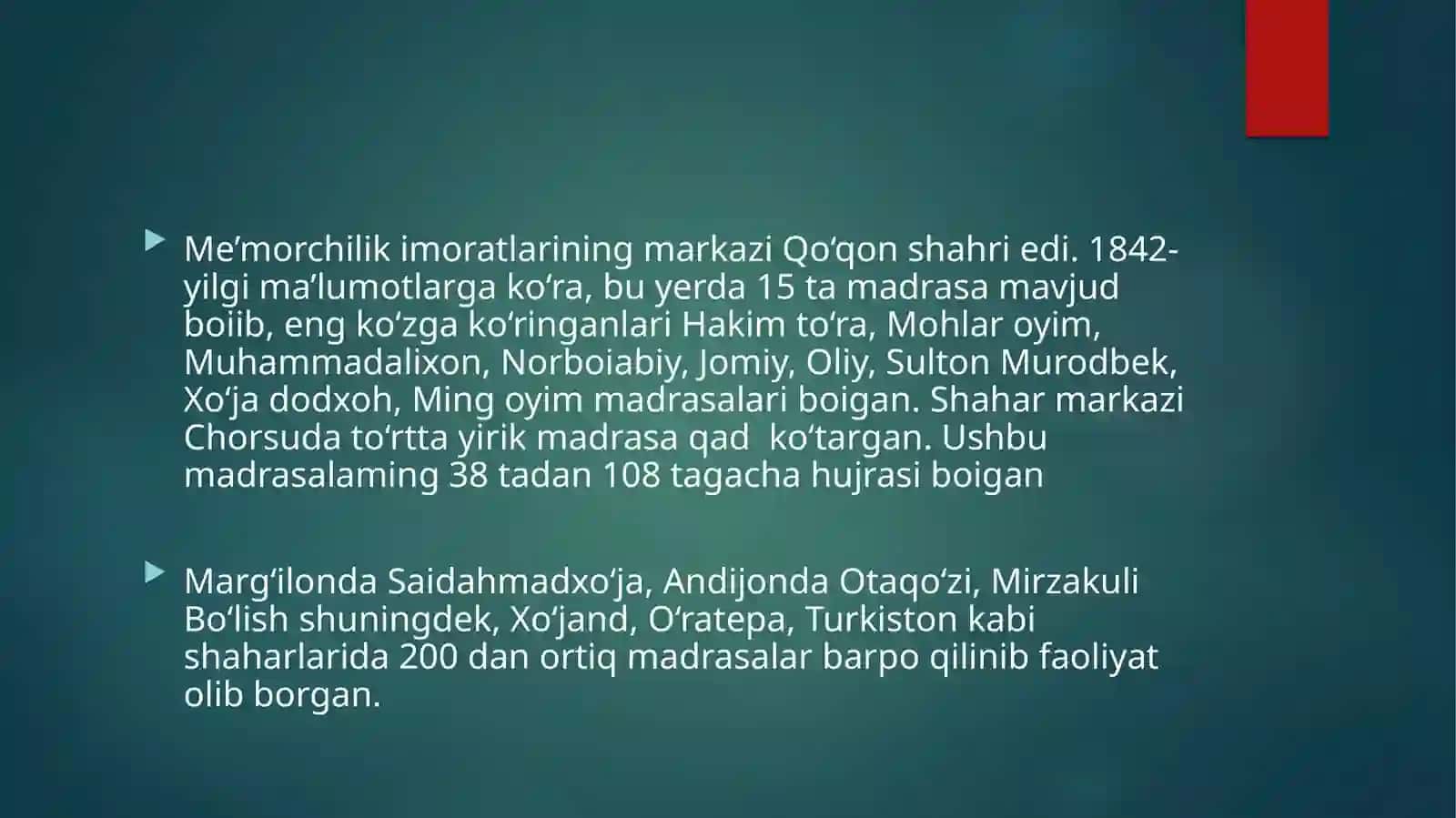 Qoʻqonxonligining madaniy hayoti 3