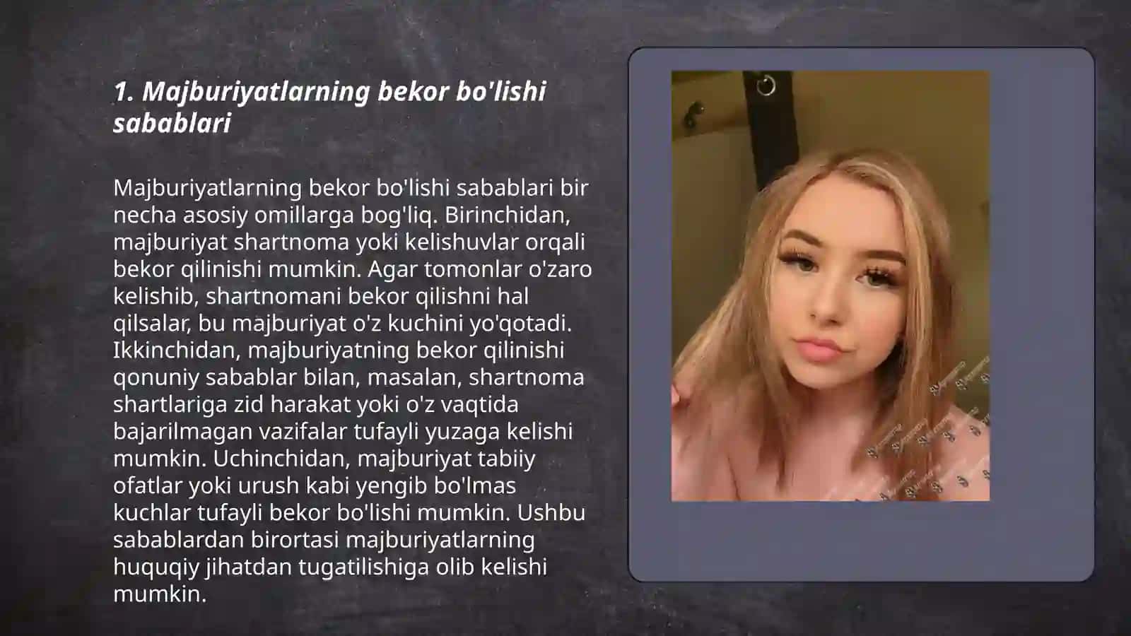 Majburiyatlarning bekor bolishi 3