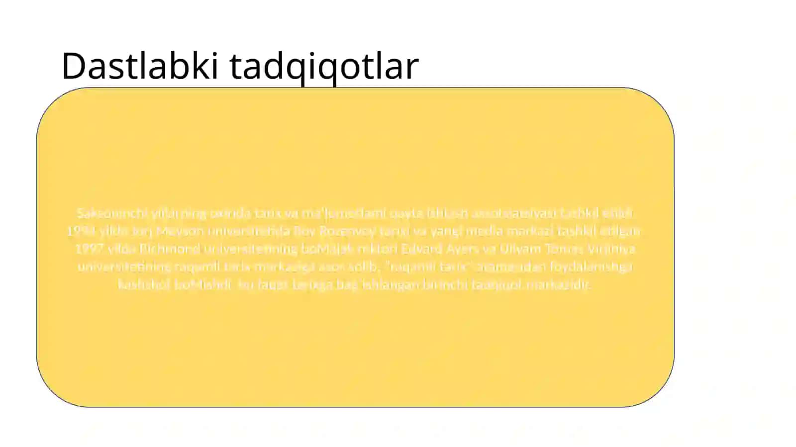Raqamli tarix fanining maqsadi va vazifalari 3