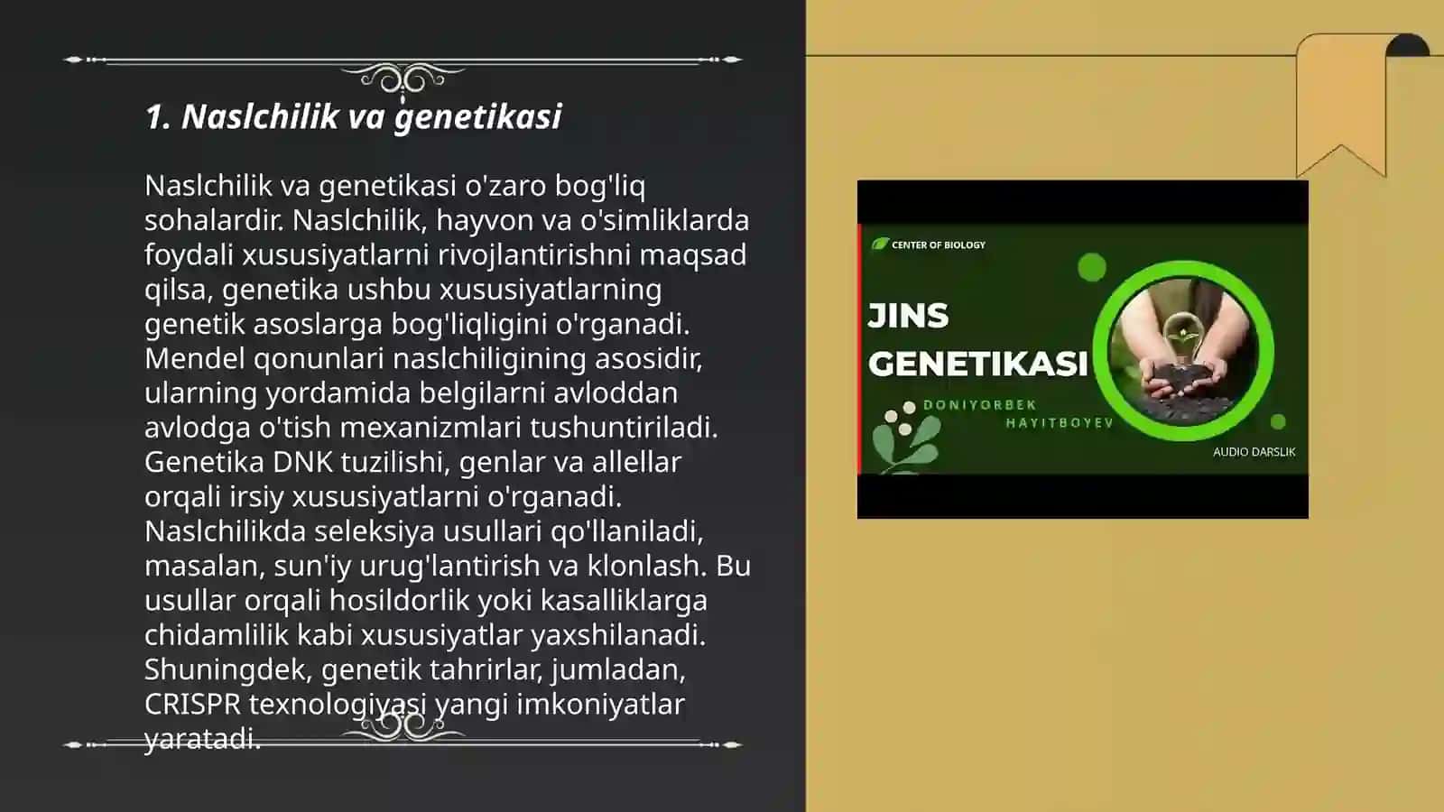 Jins genetikasi 3