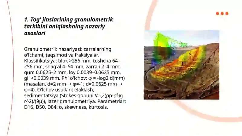TOG’ JINSLARINING GRANULOMETRIK TARKIBINI ANIQLASH 3