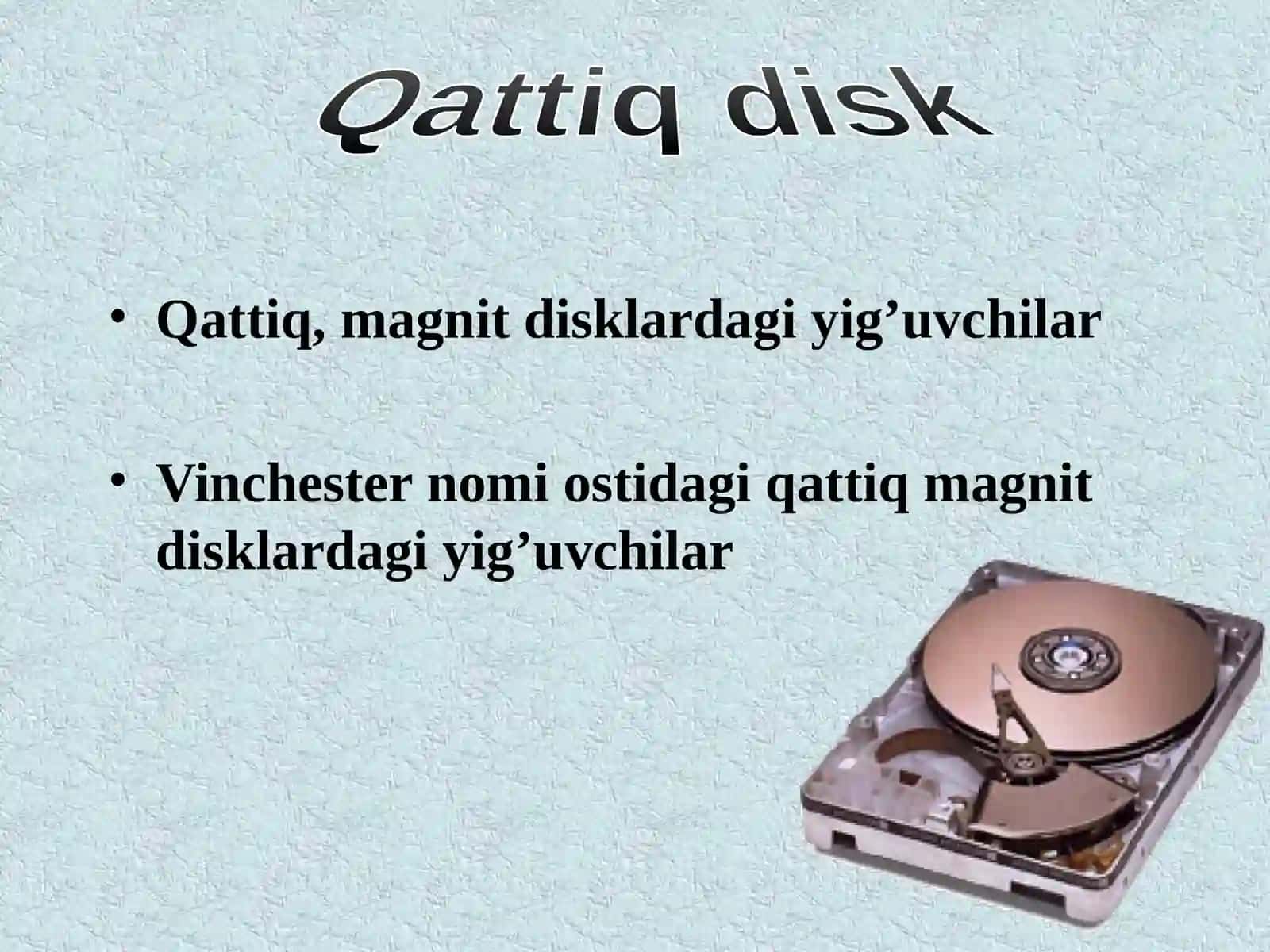 Disklarga xizmat ko`rsatuvchi dasturlar 3
