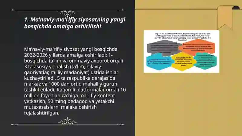 Yangi O'zbekistonda amalga oshirilayitgan ma'naviy o'zgarishlar 3