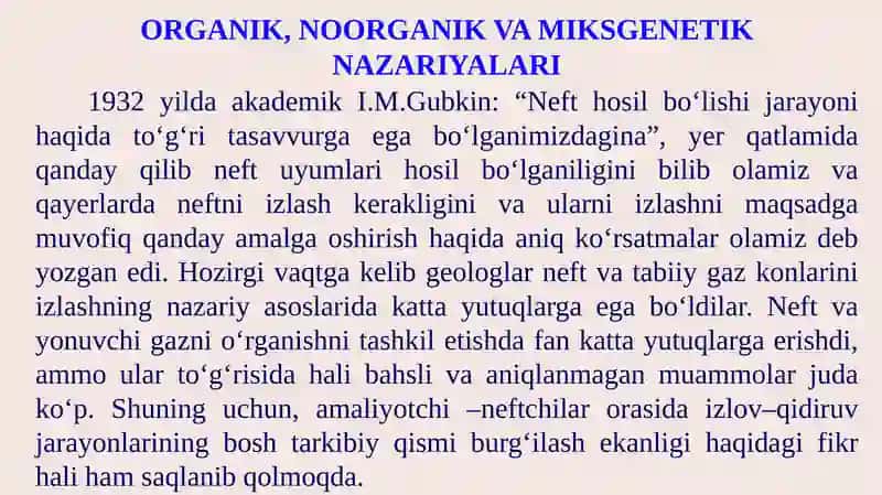 NEFT VA GAZ KONLARINING KON - GEOLOGIK TAVSIFI 3