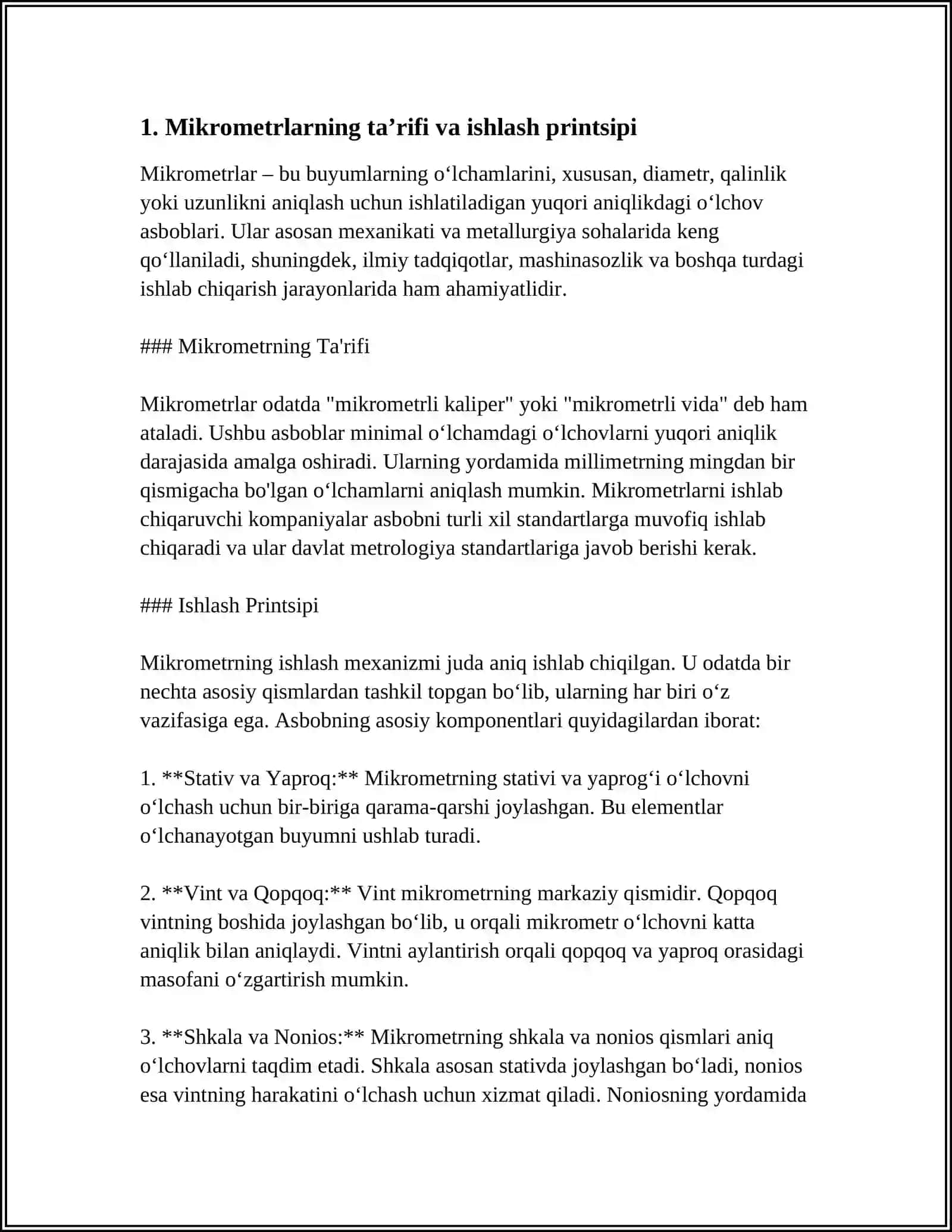 MIKROMETRLARNING QOʻLLANILISHI VA TURLARI 3