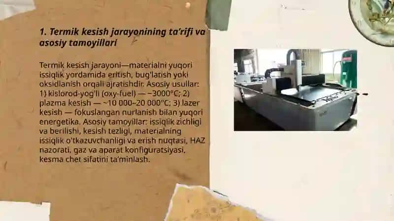 Termik kesish jarayoni 3