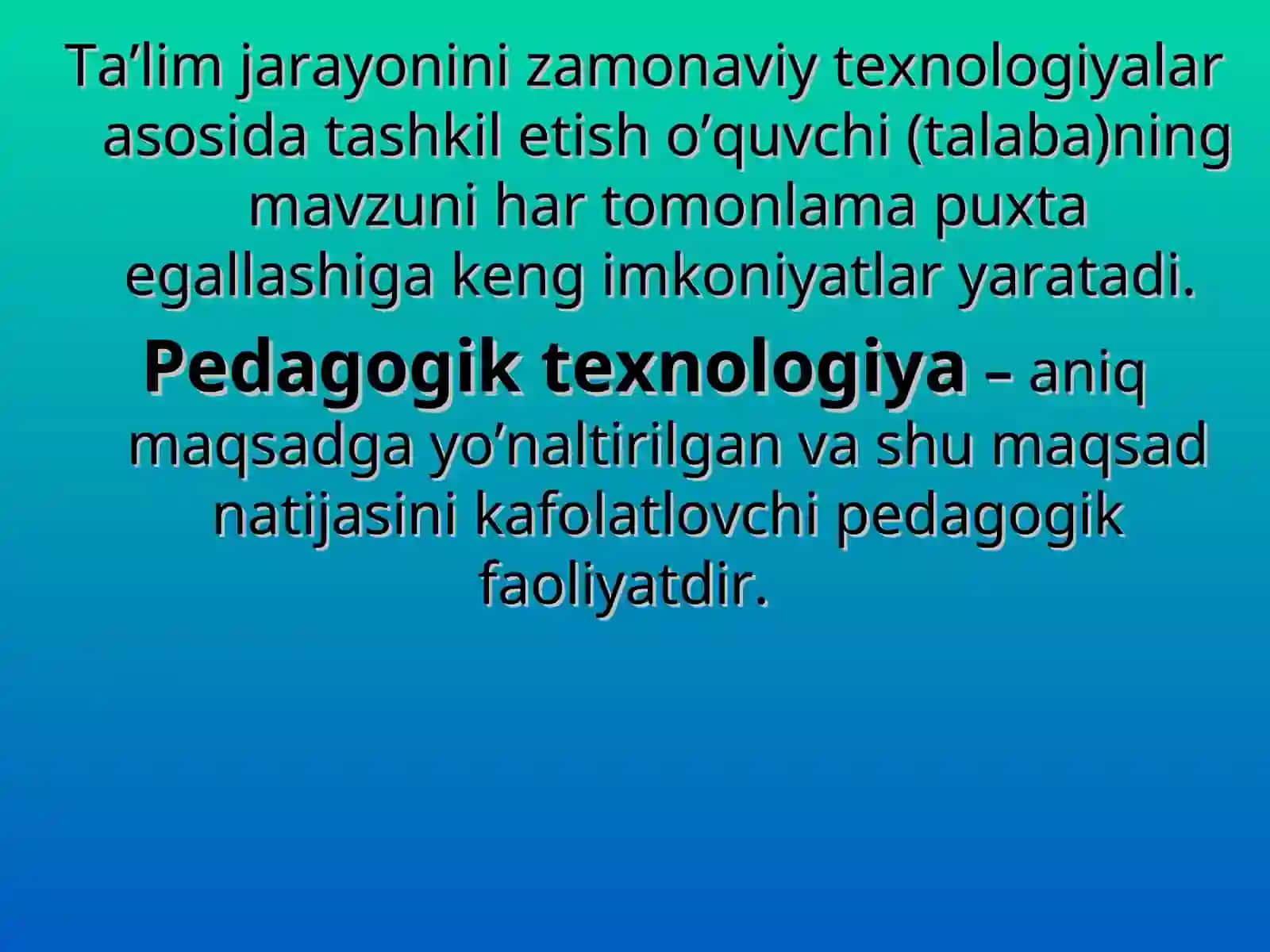 Pedagogik texnologiya 3