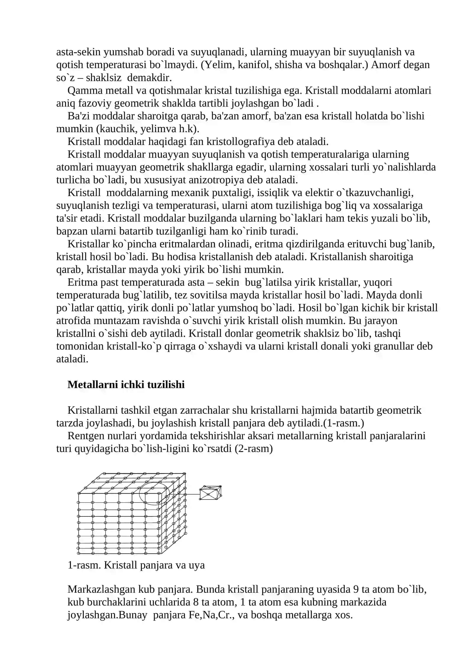 Elektrotexnika materiallari. Asosiy xossalari 3