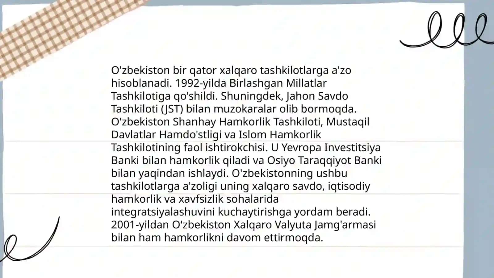 O'zbekiston va Jahon hamjamiyati 3