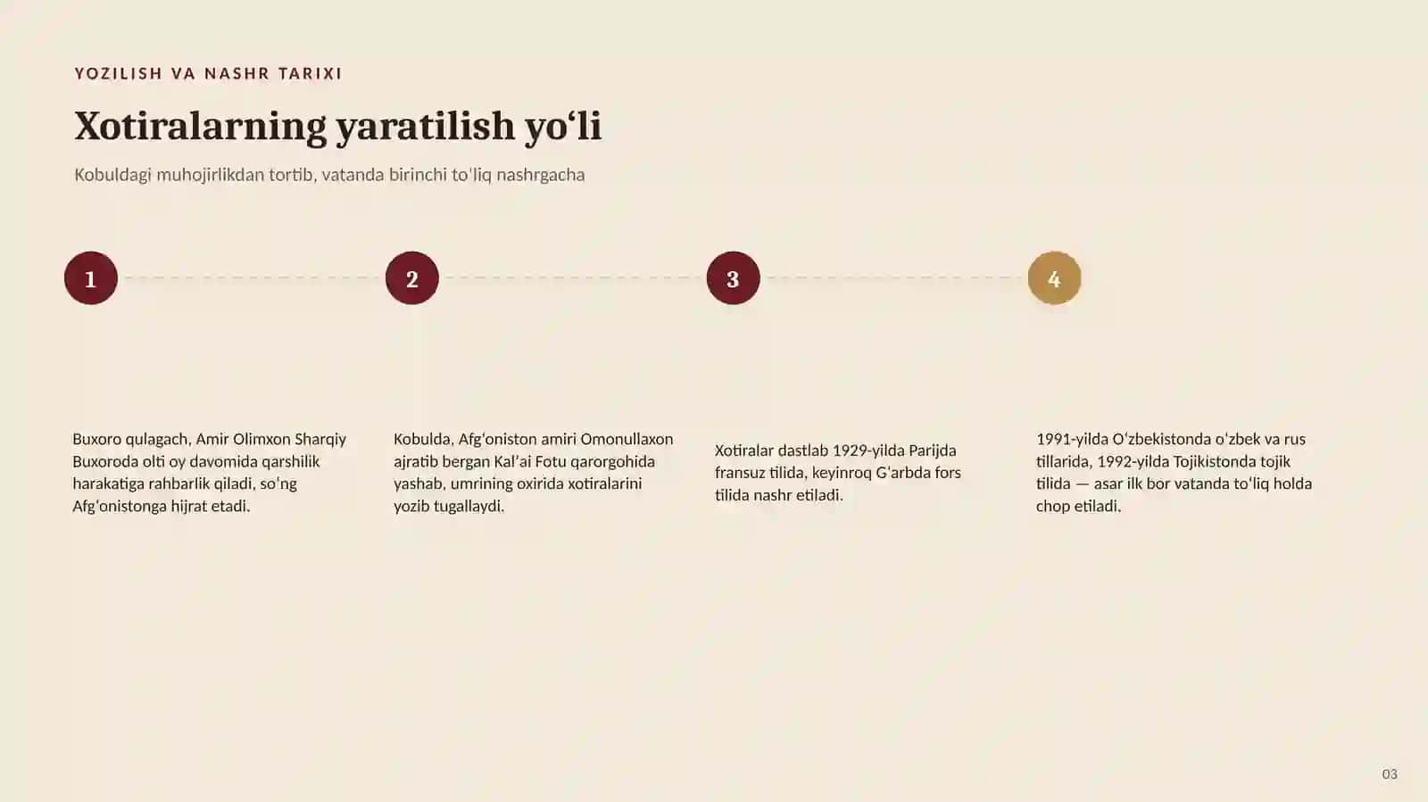 TARIXIY MANBASHUNOSLIK “Buxoro xalqining hasrati tarixi” asari 3