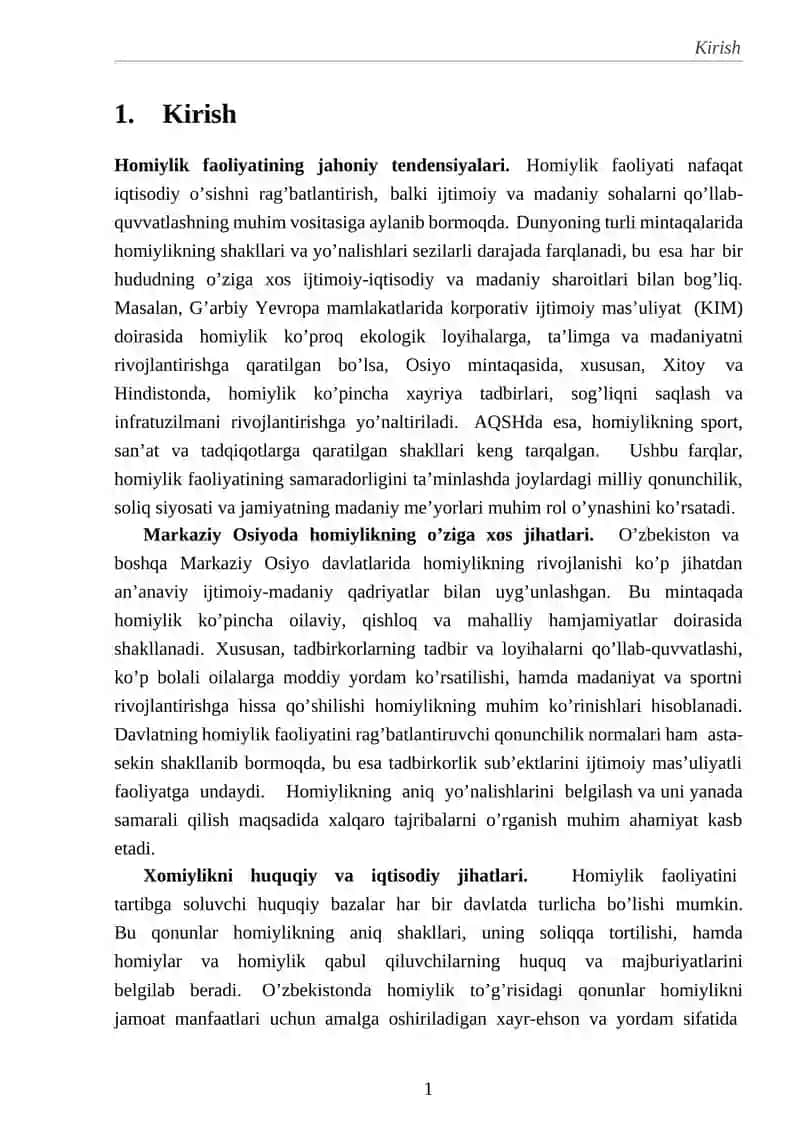 DUNYONİNG TURLİ MİNTAQALARİDA HOMİYLİK FAOLİYATİNİNG SHAKLLARİ 3