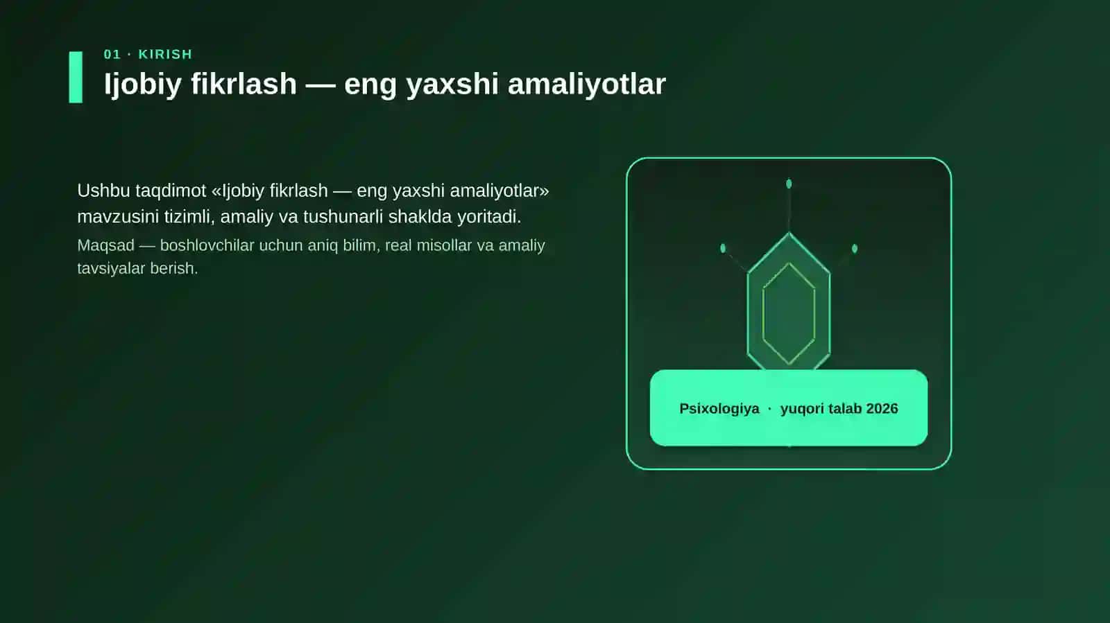 Ijobiy fikrlash — eng yaxshi amaliyotlar 3