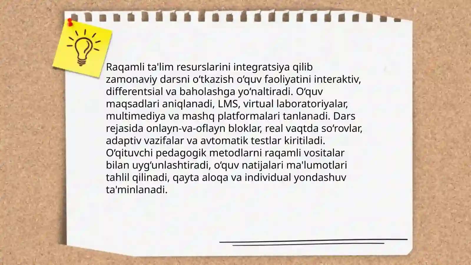 Zamonaviy darsni òtkazishda innovatsiya va integratsiya 3