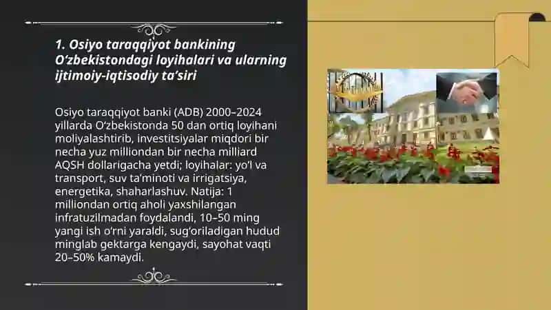 Osiyo taraqqiyot banki 3