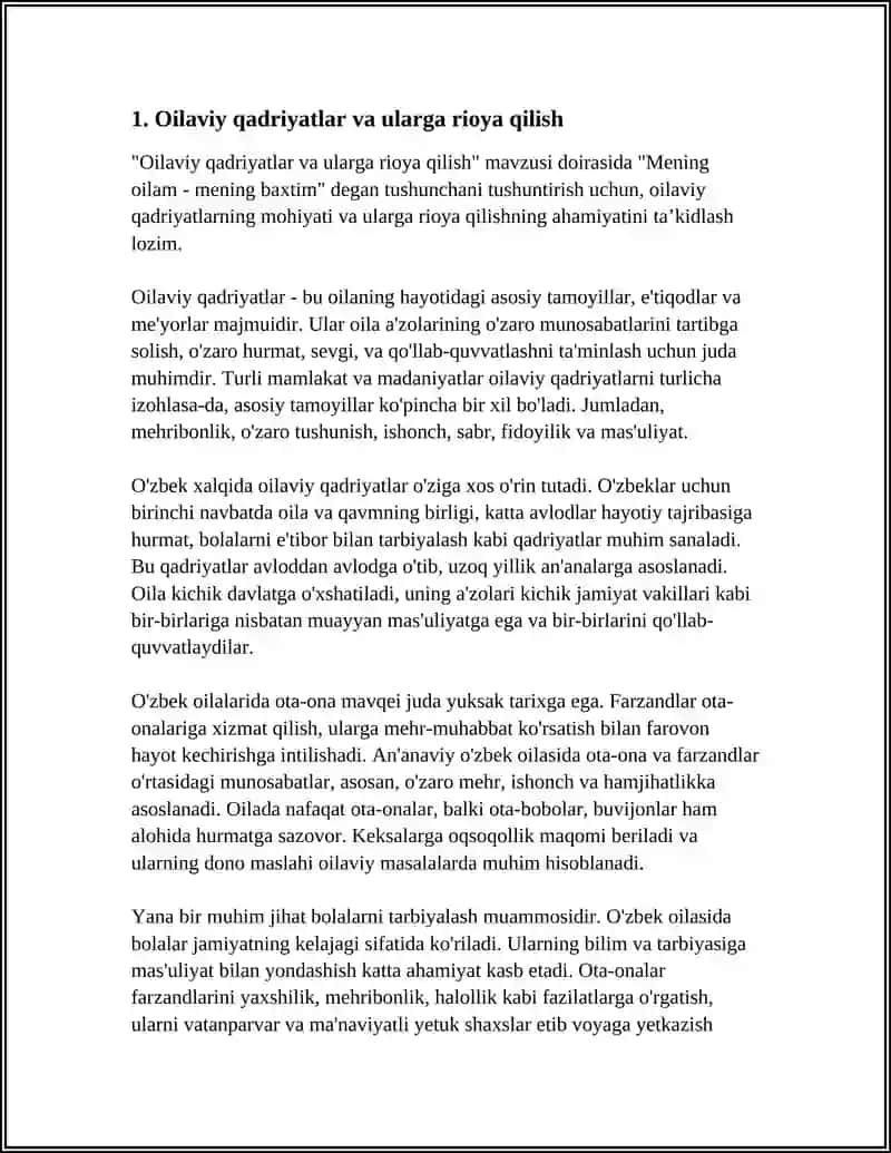 MENING OILAM - MENING BAXTIM 3