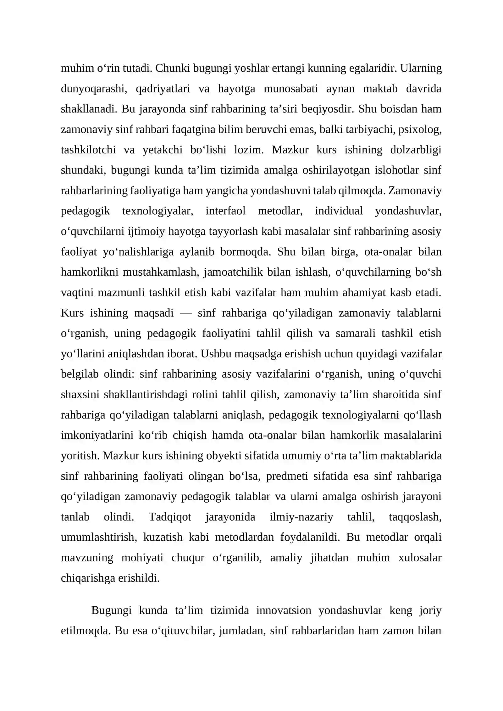 Sinf rahbariga qo‘yiladigan zamonaviy talablar 3