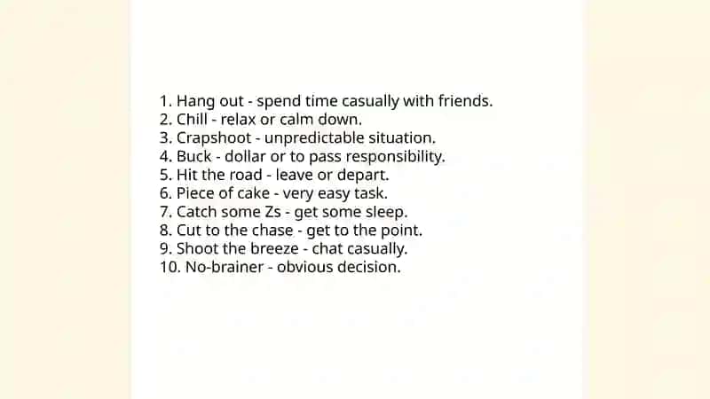 American slang and colloquialisms 3