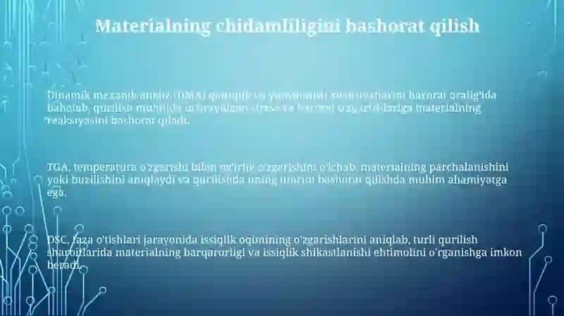 Termik analiz usullari va qurilishda ishlatilishi 3