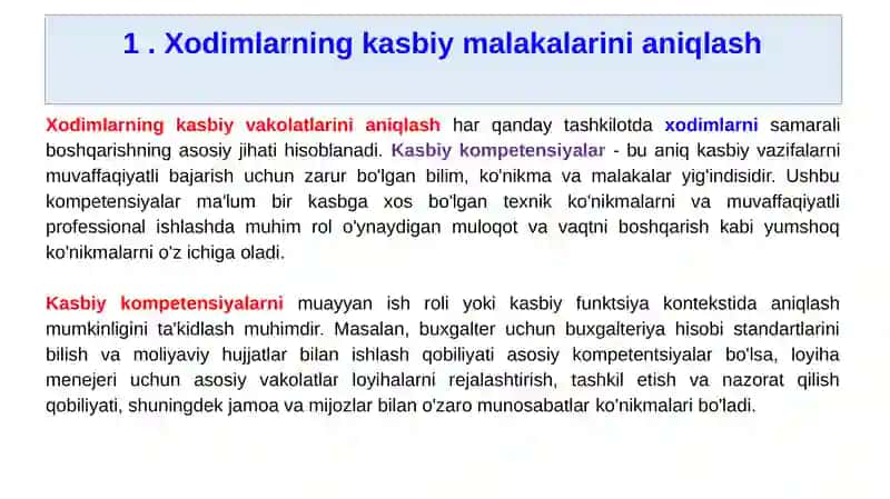 Xodimlarning kasbiy qobiliyatlarini baholash va rivojlantirish 3