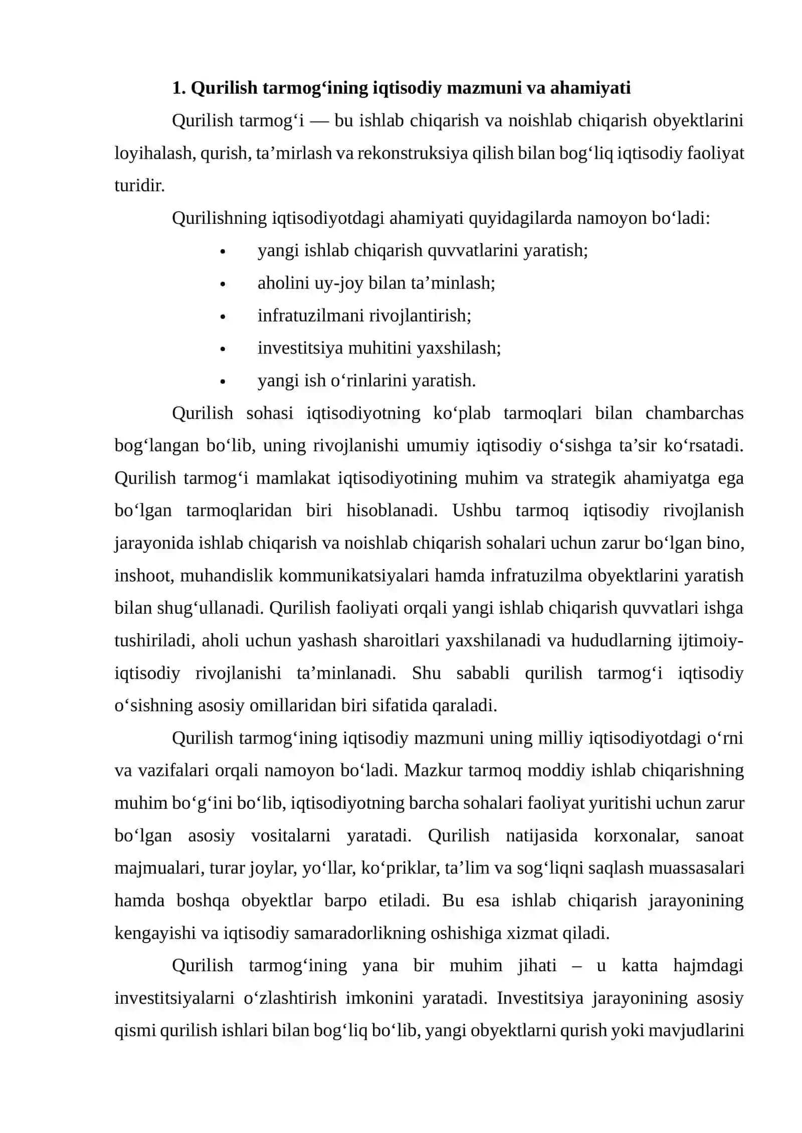 QURILISH TARMOG‘INING IQTISODIY BAHOLASH USULLARI 3