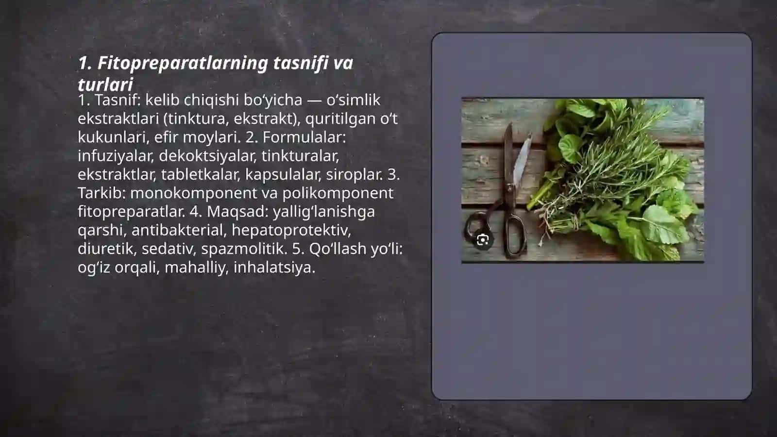 Fitopreparatlar va ularning qoʻllanishi 3