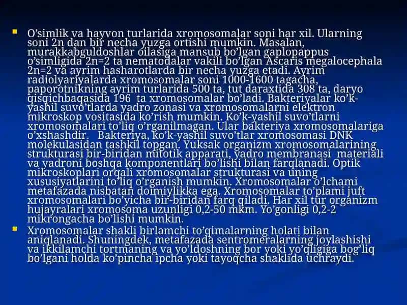 Xromosoma va uning tuzilishi 3