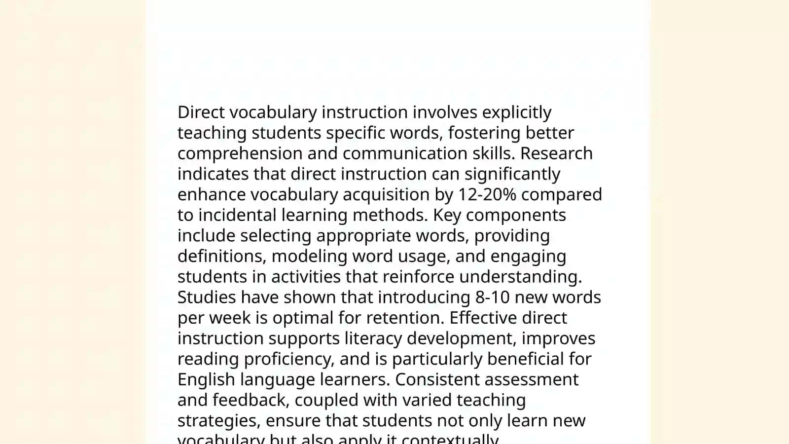 Teaching vocabulary method 3