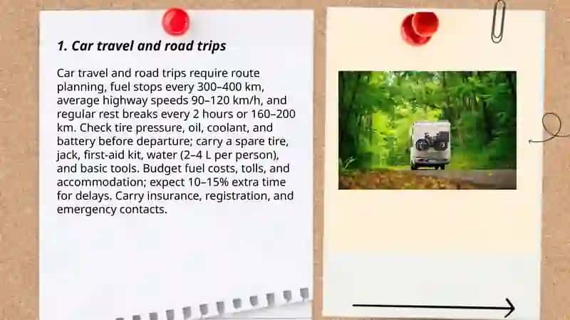 Car travel and road trips 3