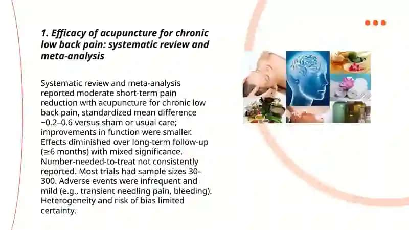 Investigate an alternative therapy (e.g. acupuncture, herbal medicine) 3