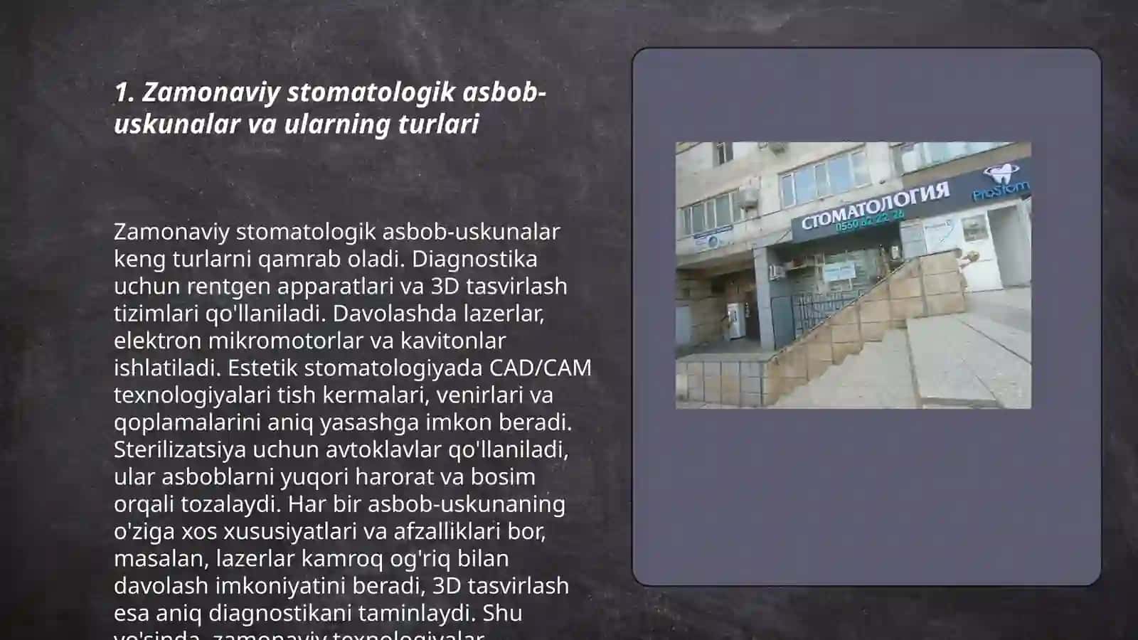 Zamonaviy stomatologik asbob-uskunalar va ularning turlari 3