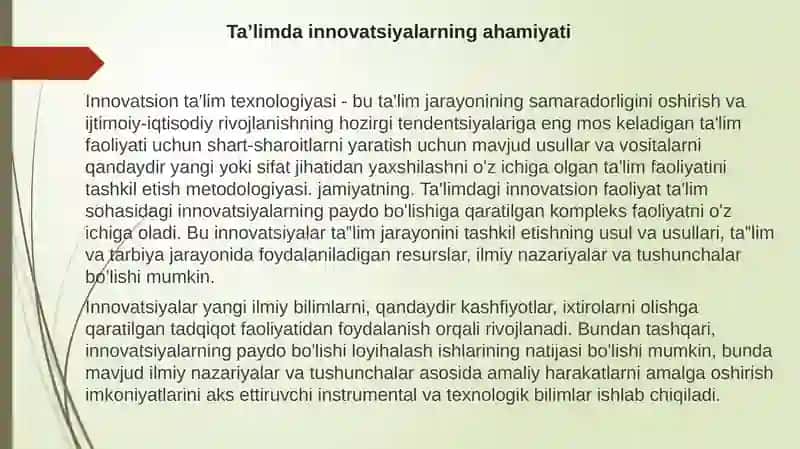 Innovatsion Ta'lim Texnologiyasi 3