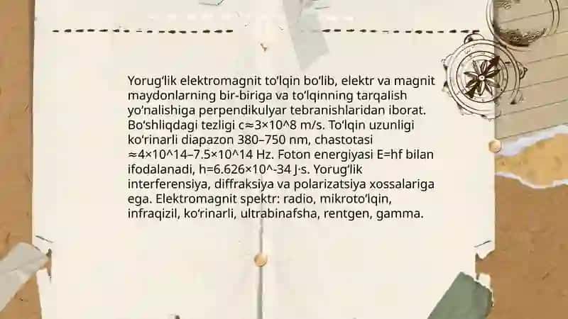Yoruglikning fizik tabiati 3