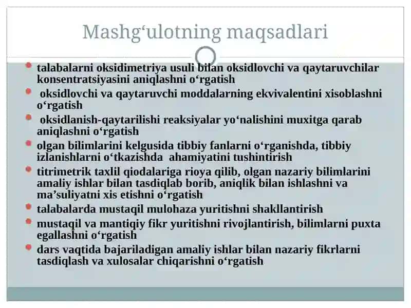 Titrimetrik Tahlil 3