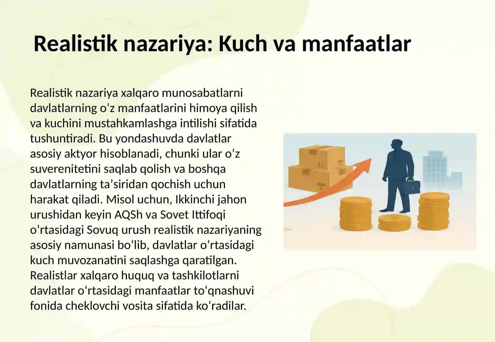 Zamonaviy xalqaro munosabatlar nazariyalari 3